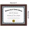 American 8.5x11 Diploma Frame - Certificate Photo Frame - Shatter Resistant Glass - Adjustable Hanging Hardware for Horizontal or Verticle Wall Display - Includes Easel